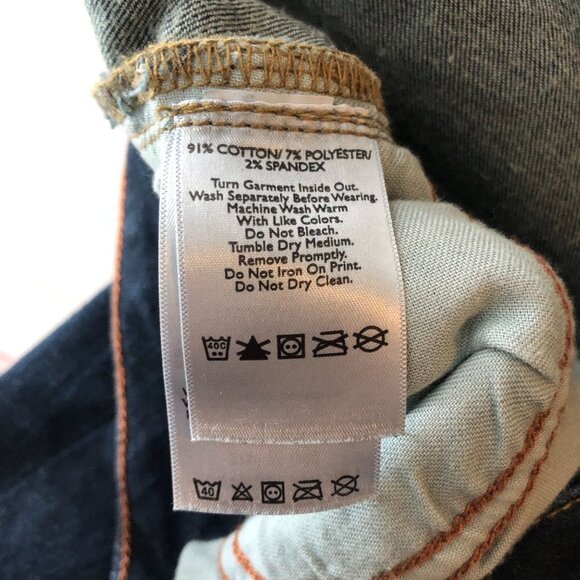 Eddie Bauer Womens Jeans Slightly Curvy Straight Dark Wash Stretch 16 - Picture 4 of 4